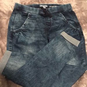 Denim low rise jogger